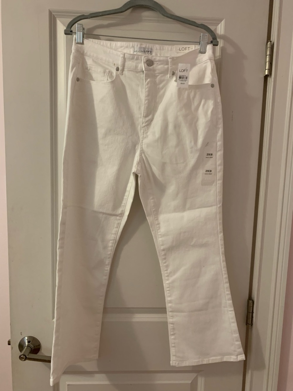 LOFT The Kick Crop High Rise Curvy Size 29/8